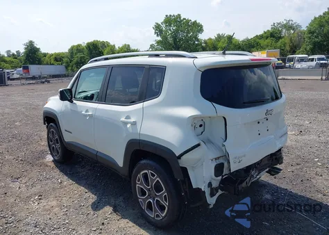 2017 Jeep Renegade Limited 4X4 из США, поврежденный, VIN ZACCJBDB6HPF31940